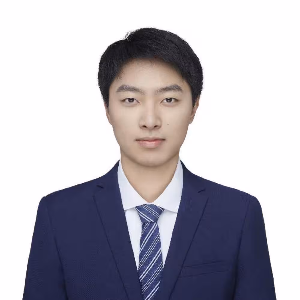 I am Qikai. I am wearing a suit.